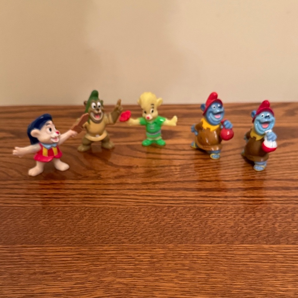 Book & Figures from Disney Cartoon Gummi Bears: Tummi, Sunni, Cubbi & Gruffi - Picture 3 of 16